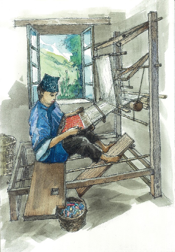傣族织锦
